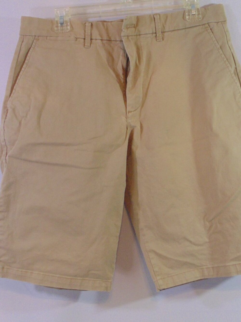 Flat Front Khaki Shorts Mens 32 Cotton Stretch Casual Summer GAP